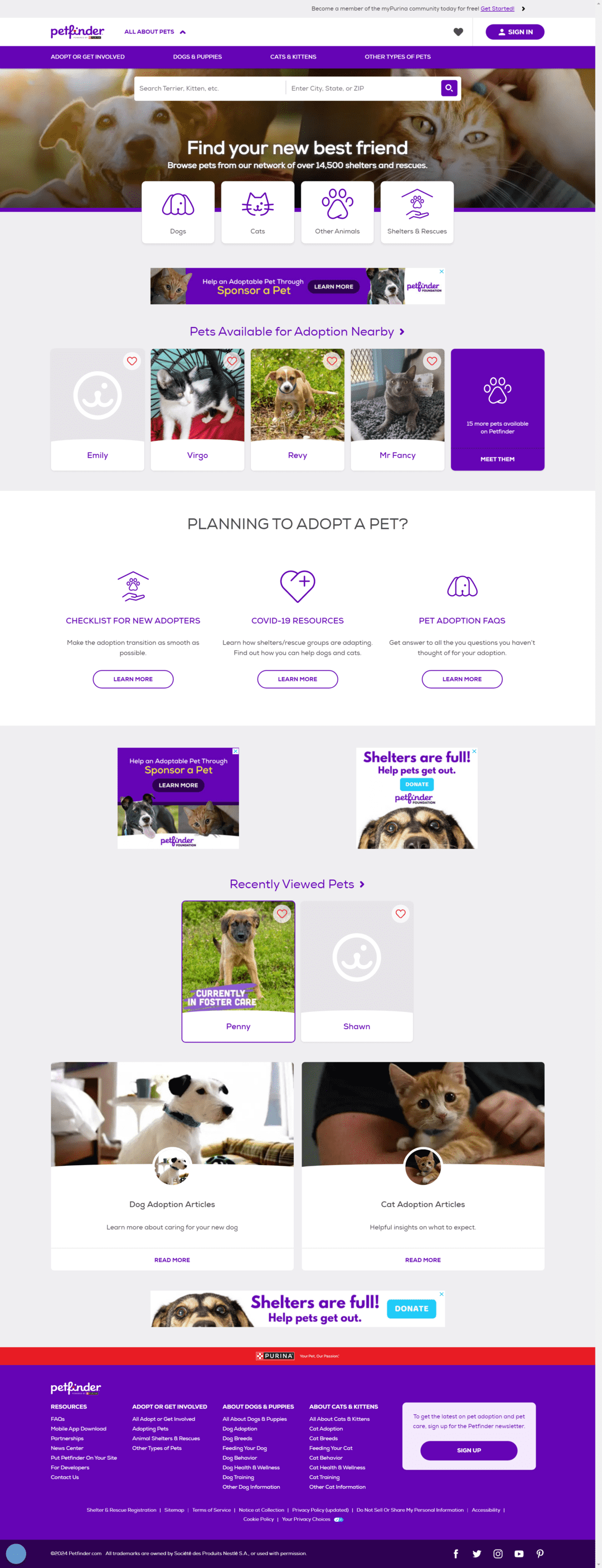 https://www.petfinder.com/